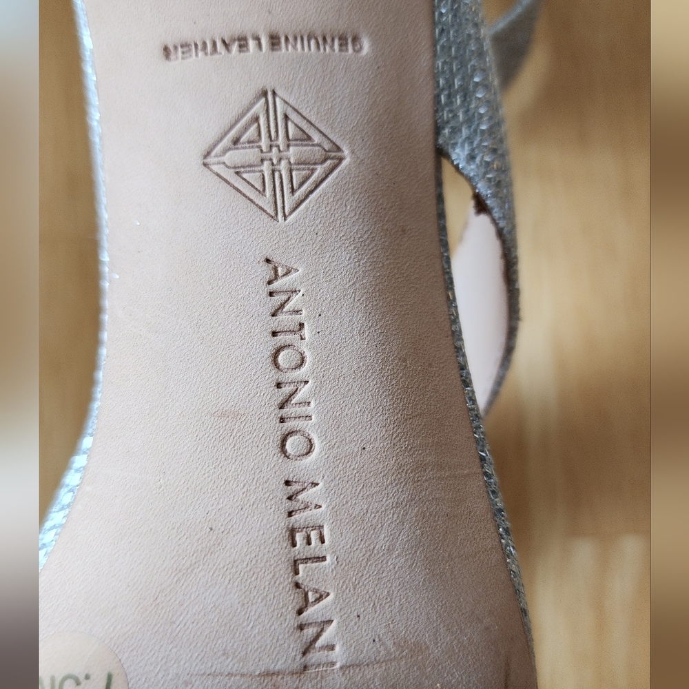 Antonio Melani Glittering Silver Heels - Picture 5 of 9